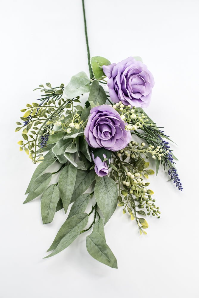 Lavender rose spray and greenery - Greenery Market84971-LV