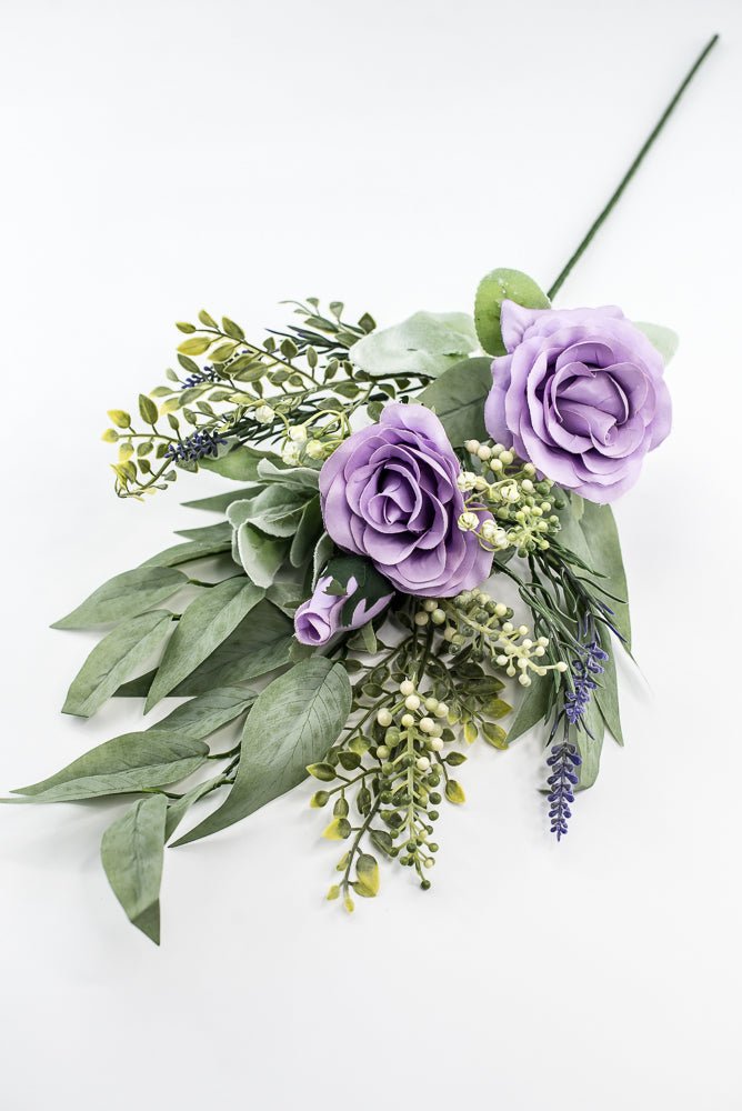 Lavender rose spray and greenery - Greenery Market84971-LV