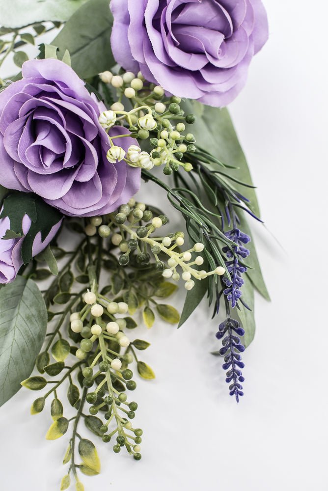 Lavender rose spray and greenery - Greenery Market84971-LV