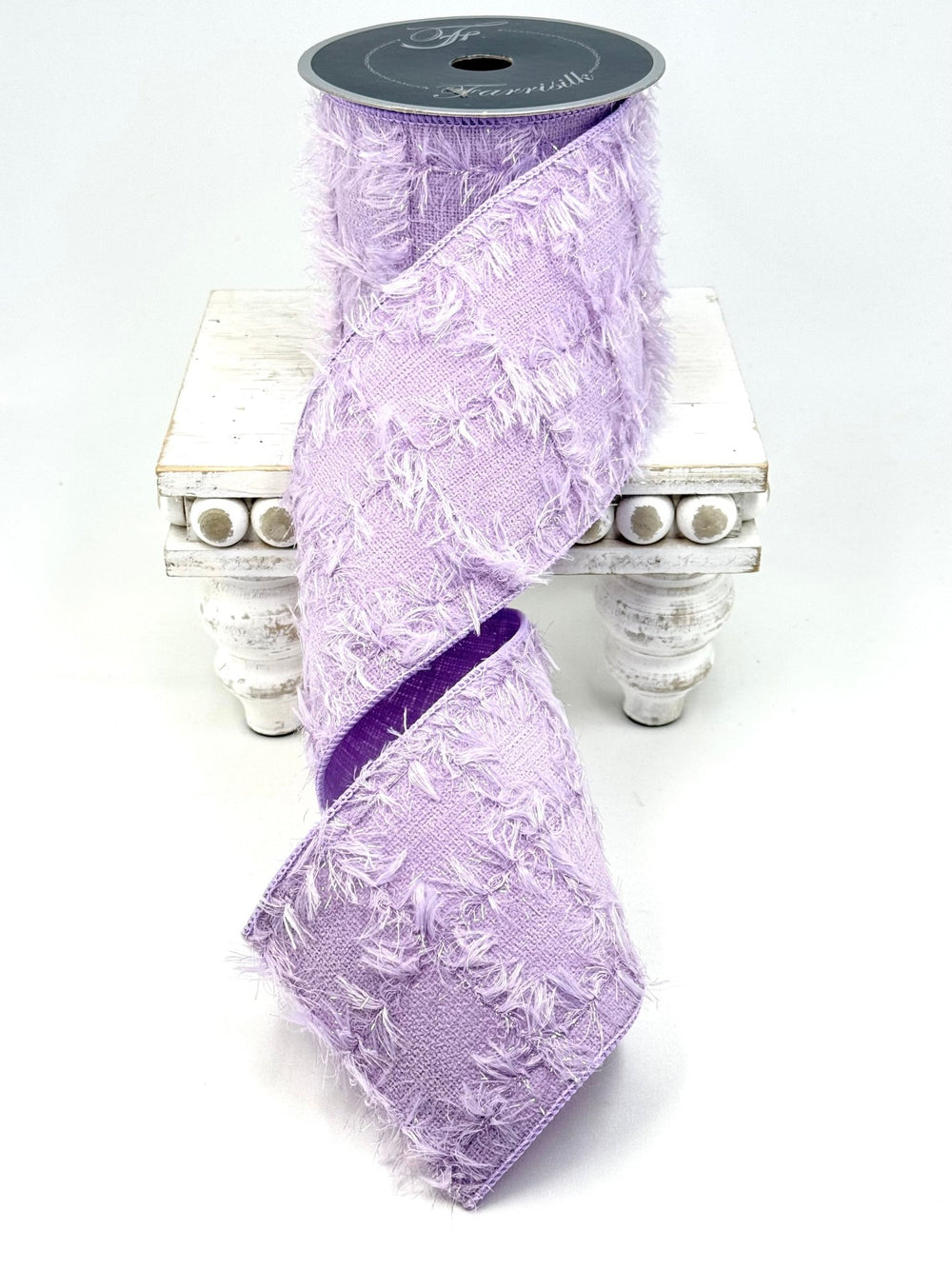 Lavender Tweed Checks Farrisilk Wired Ribbon - 4" AS - IS - Greenery MarketRibbons & TrimRS017-70