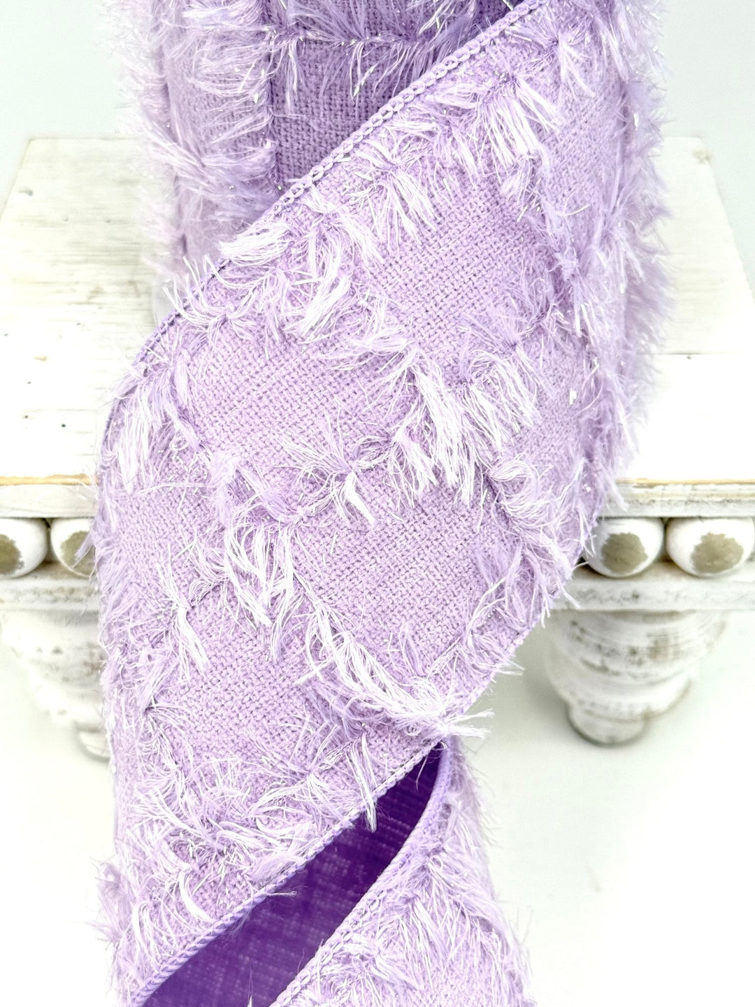 Lavender Tweed Checks Farrisilk Wired Ribbon - 4" AS - IS - Greenery MarketRibbons & TrimRS017-70