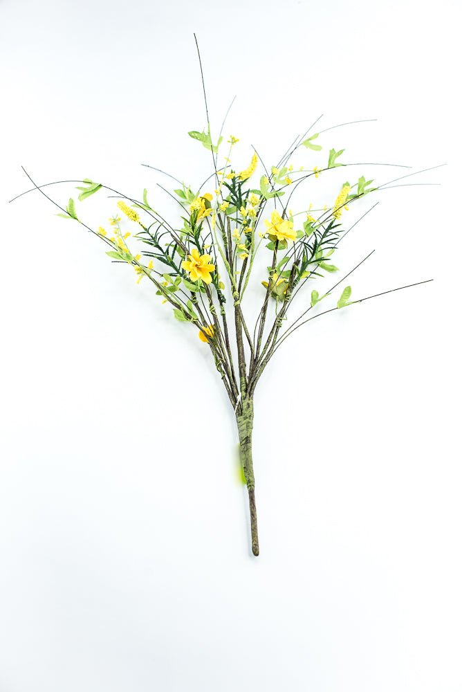 Leaf greenery and twigs pick - yellow - Greenery Marketgreenery63661YW