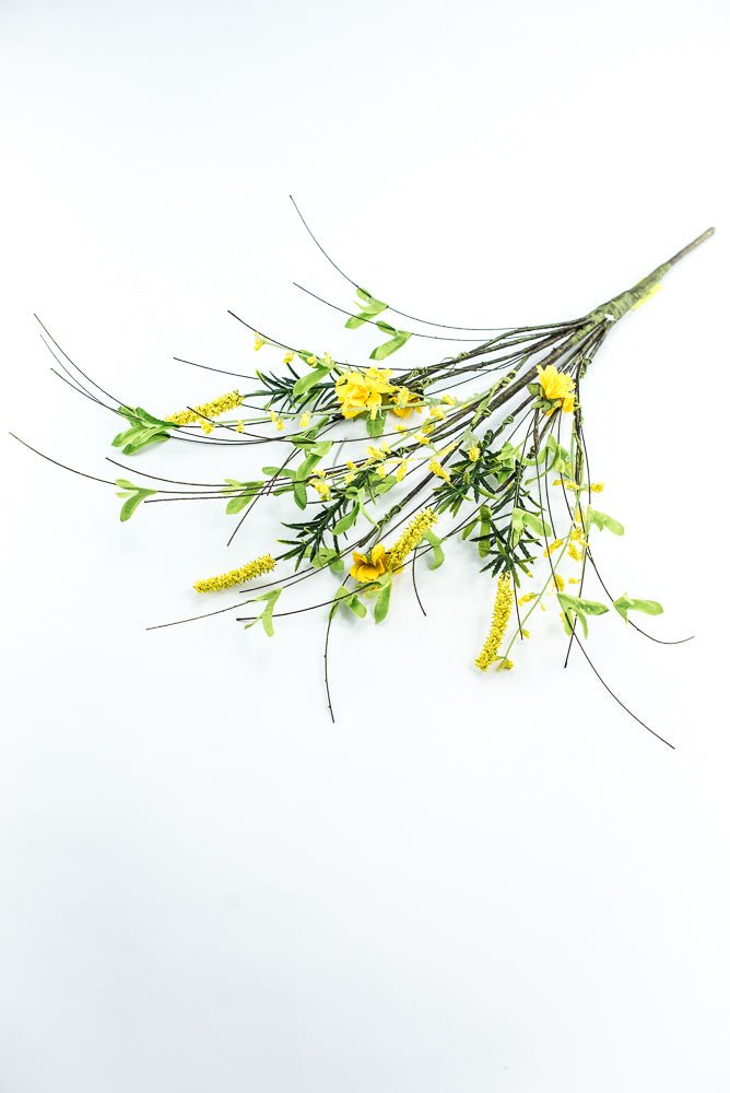 Leaf greenery and twigs pick - yellow - Greenery Marketgreenery63661YW