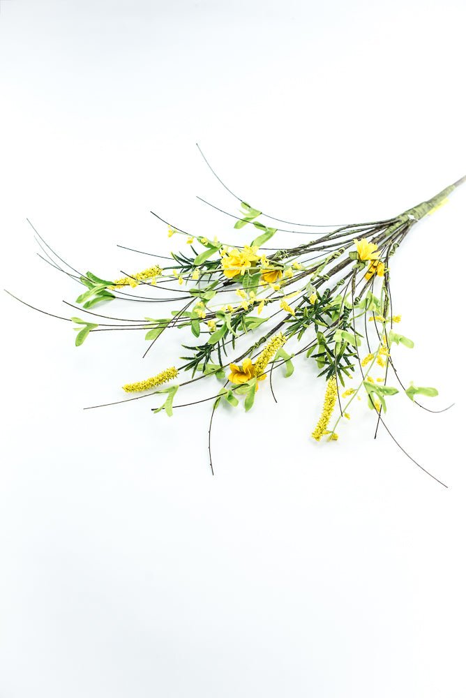 Leaf greenery and twigs pick - yellow - Greenery Marketgreenery63661YW