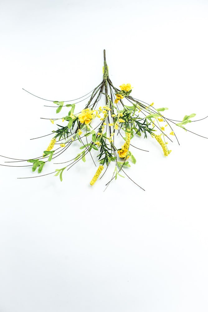 Leaf greenery and twigs pick - yellow - Greenery Marketgreenery63661YW