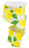 Lemons wired ribbon 2.5" - Greenery MarketWired ribbonRGA118627