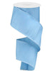 Light blue faux dupioni Solid 2.5” - Greenery MarketWired ribbonRD110254