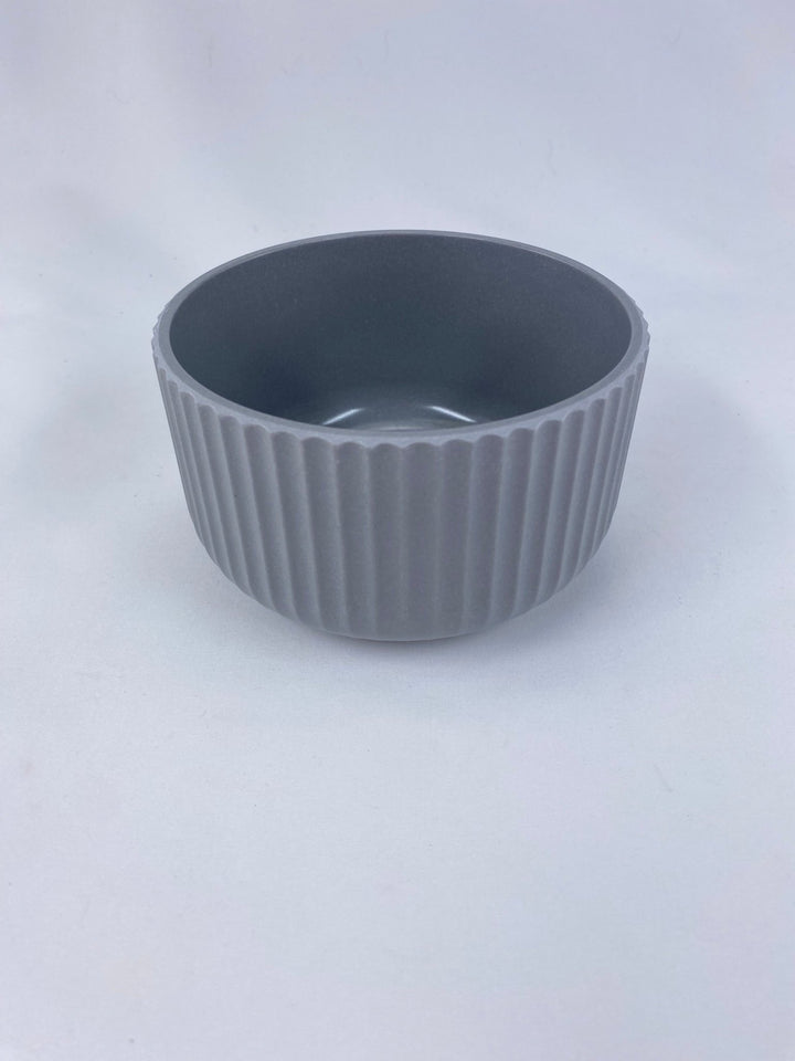 Light Gray Ribbed Melamine Garden - Greenery MarketP9334LT-Gray