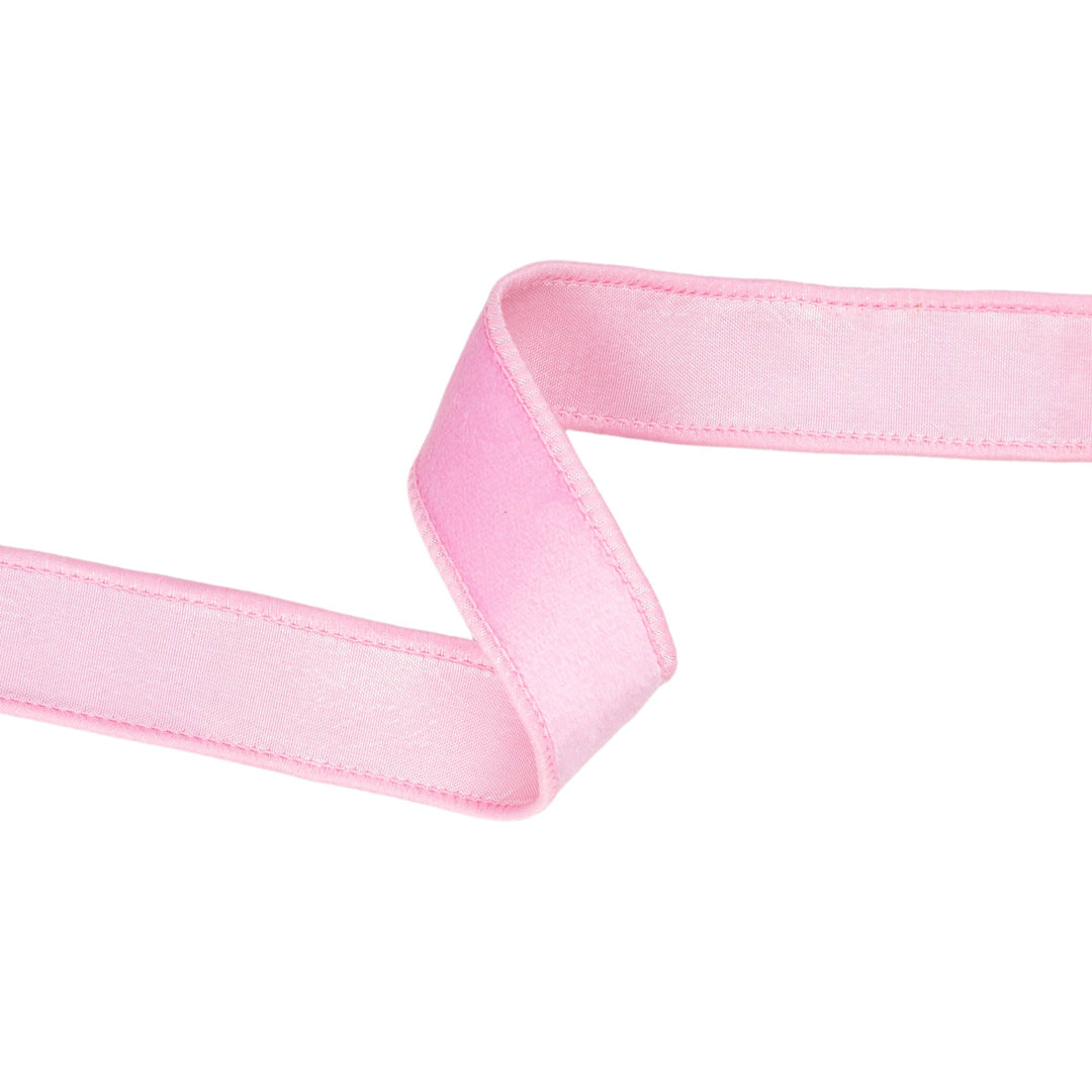 Light Pink Reversible Velvet Wired Ribbon - 1" - Greenery MarketWired Ribbon7115W-123-25E