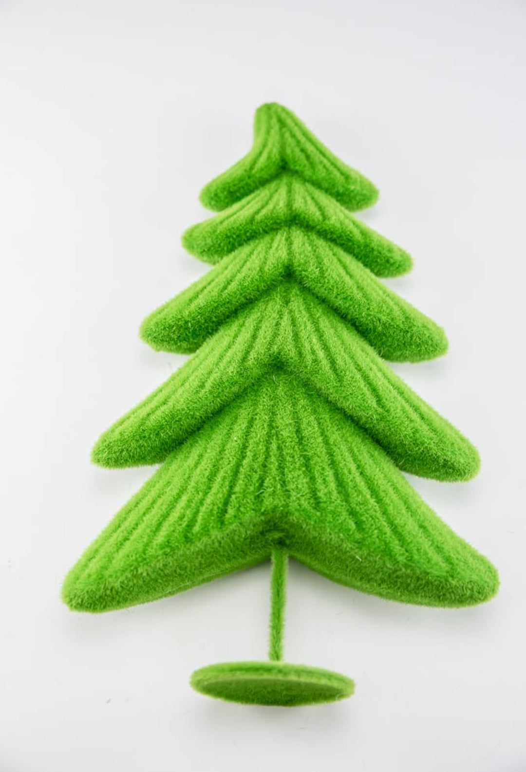 Lime green flocked whimsical tree - 17” - Greenery MarketHome decorXT858882