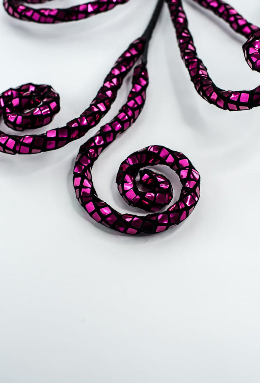 Magenta Disco Spiral Curly Spray - Greenery Market57260BT