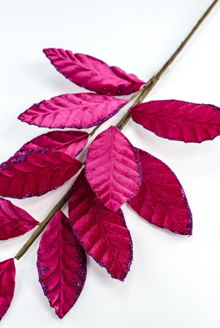 Magenta velvet magnolia leaves - Greenery Marketgreenery85361BT