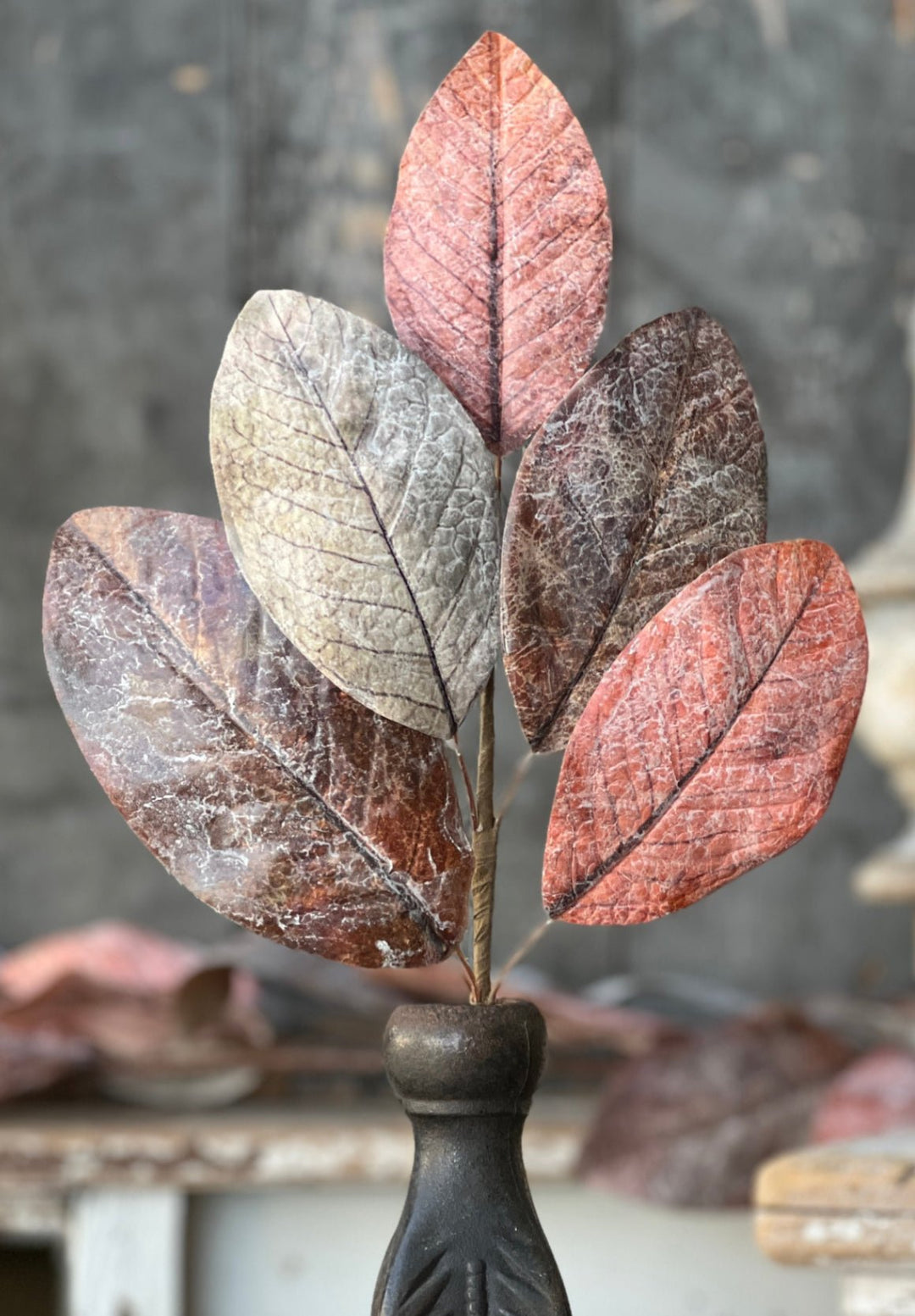 Magnolia leaves pick - antiqued - Greenery MarketArtificial FloraYL91253