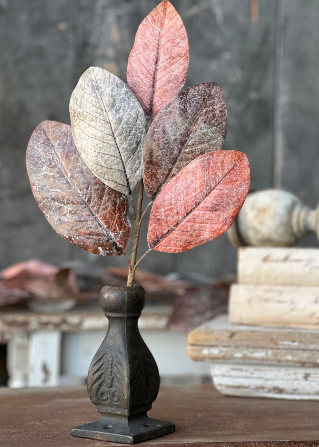 Magnolia leaves pick - antiqued - Greenery MarketArtificial FloraYL91253