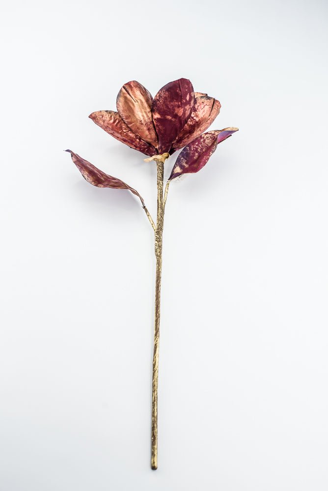 Magnolia stem - metallic burgundy - Greenery Marketartificial flowersXG943-BU
