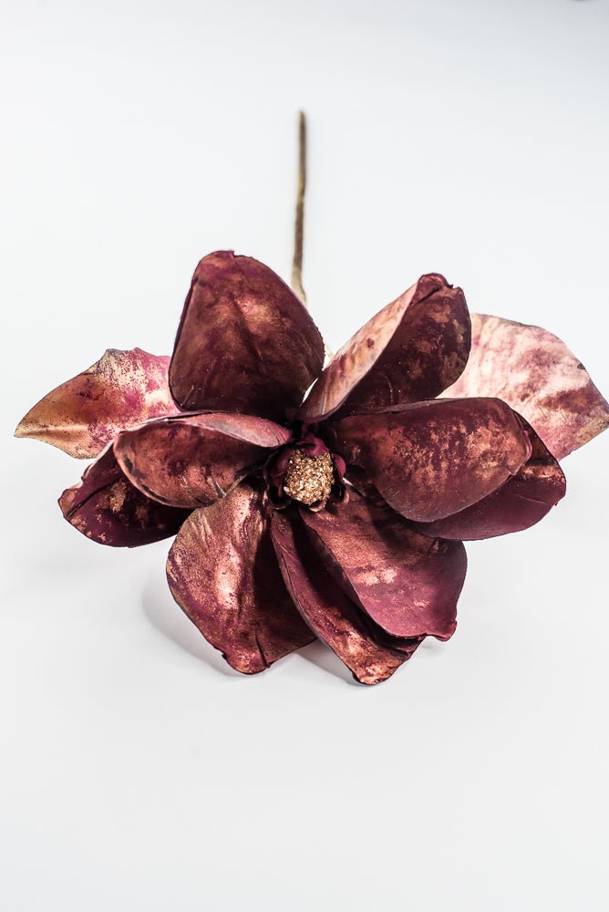 Magnolia stem - metallic burgundy - Greenery Marketartificial flowersXG943-BU