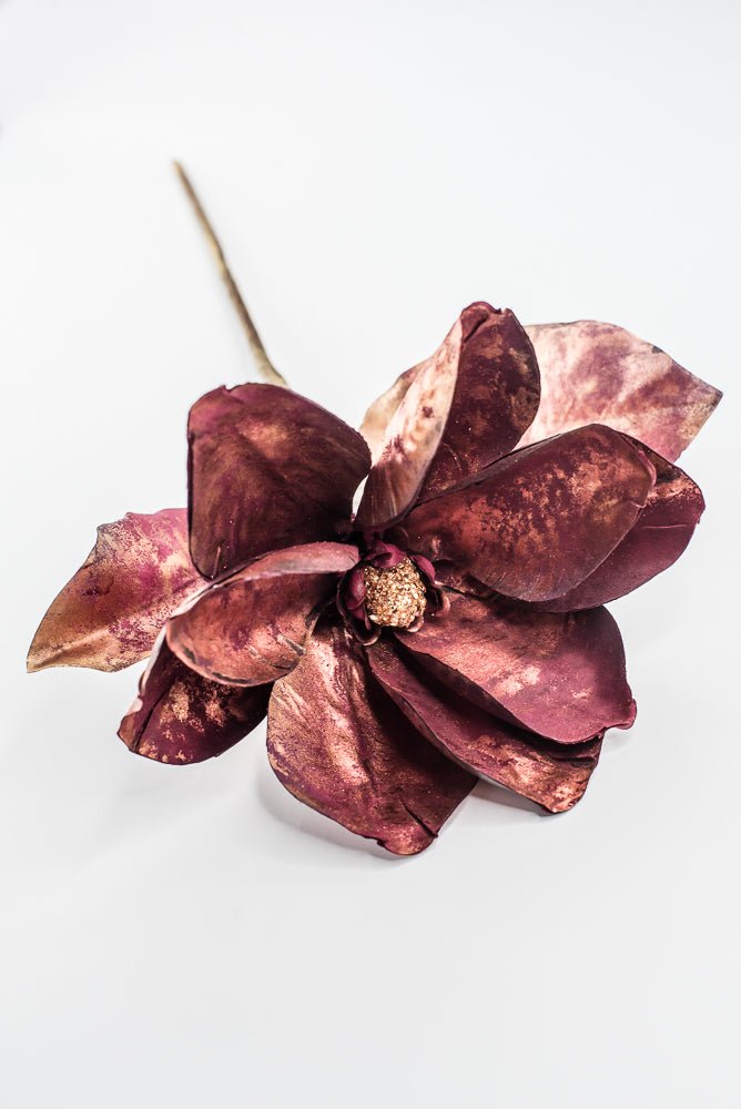 Magnolia stem - metallic burgundy - Greenery Marketartificial flowersXG943-BU