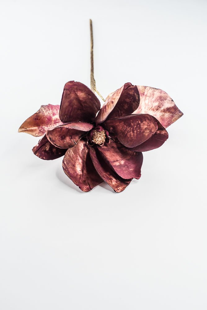 Magnolia stem - metallic burgundy - Greenery Marketartificial flowersXG943-BU