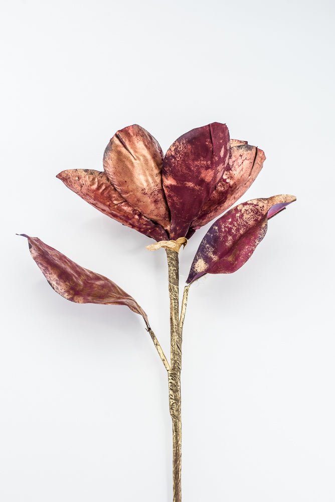 Magnolia stem - metallic burgundy - Greenery Marketartificial flowersXG943-BU