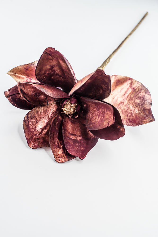 Magnolia stem - metallic burgundy - Greenery Marketartificial flowersXG943-BU