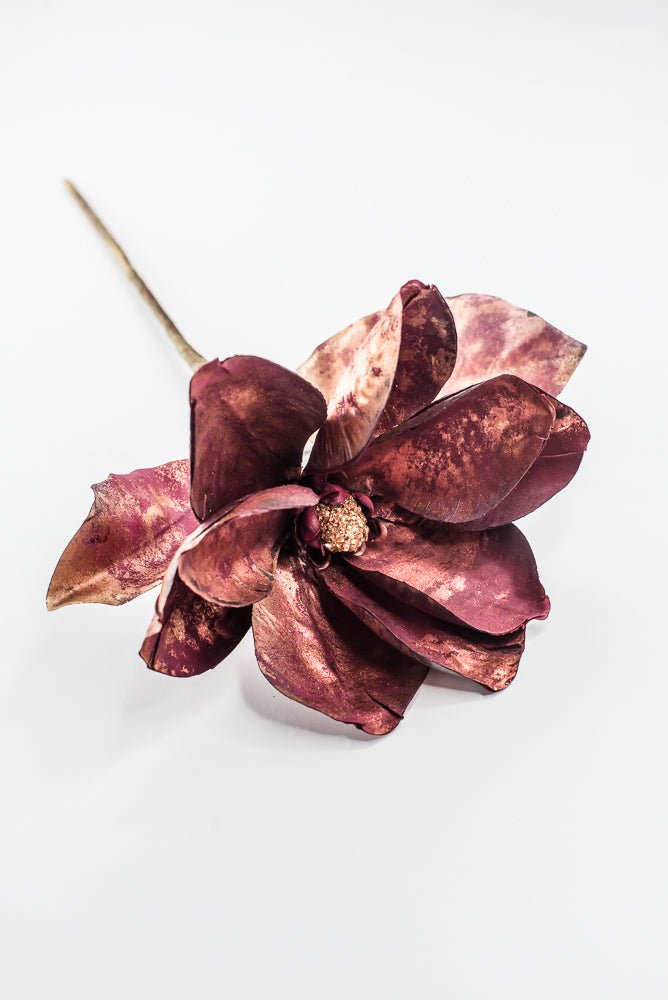 Magnolia stem - metallic burgundy - Greenery Marketartificial flowersXG943-BU