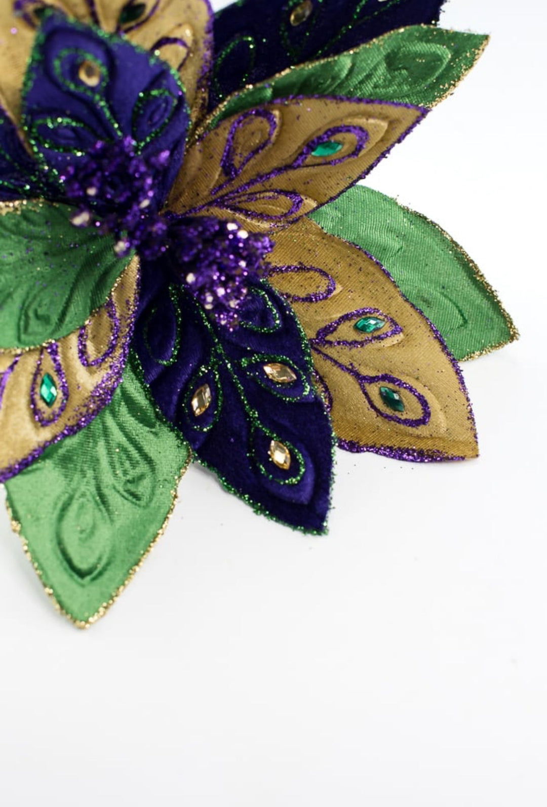 Mardi Gras poinsettia with jewels - Greenery MarketPicksHG3266