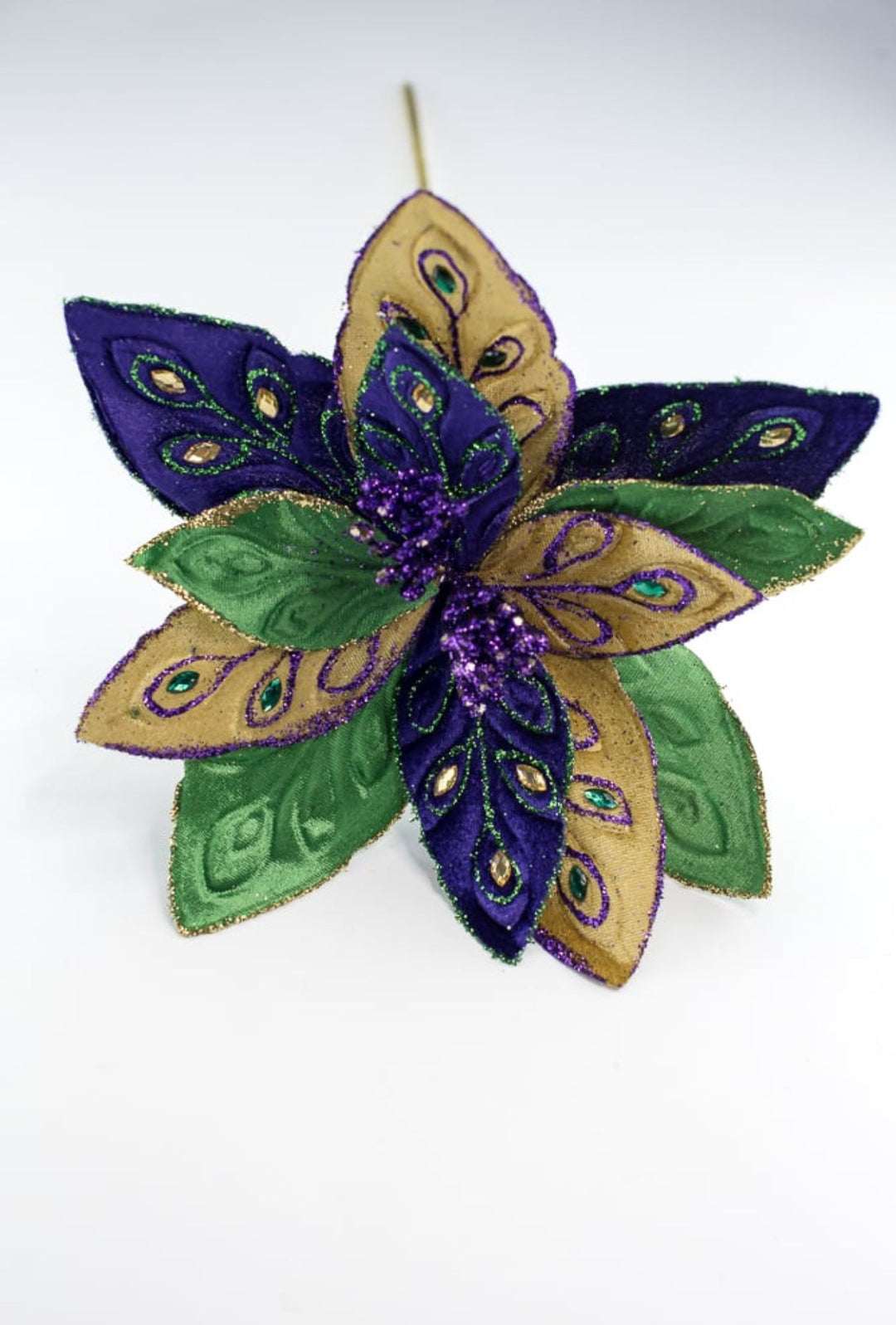 Mardi Gras poinsettia with jewels - Greenery MarketPicksHG3266