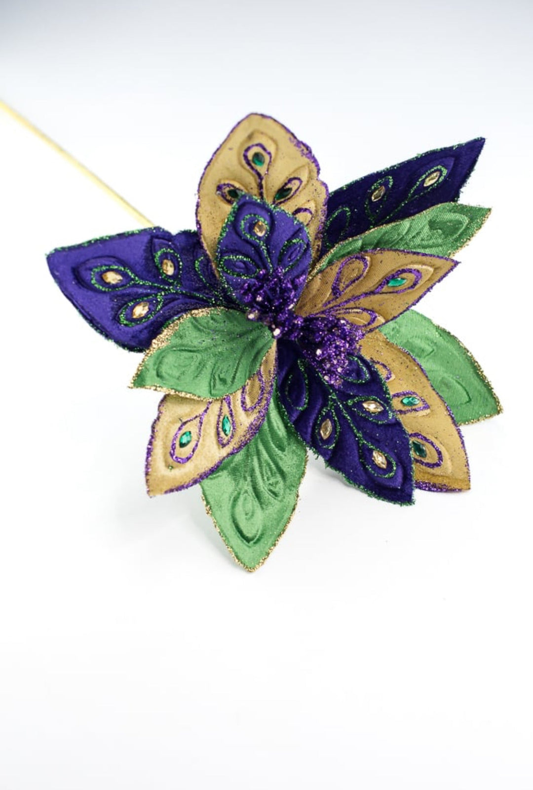 Mardi Gras poinsettia with jewels - Greenery MarketPicksHG3266