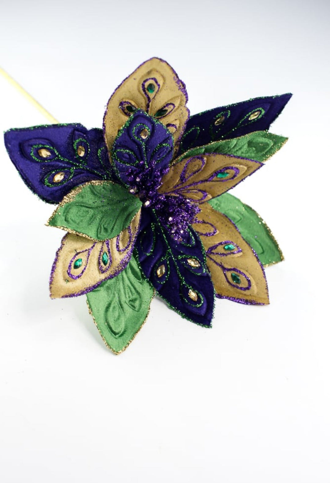 Mardi Gras poinsettia with jewels - Greenery MarketPicksHG3266