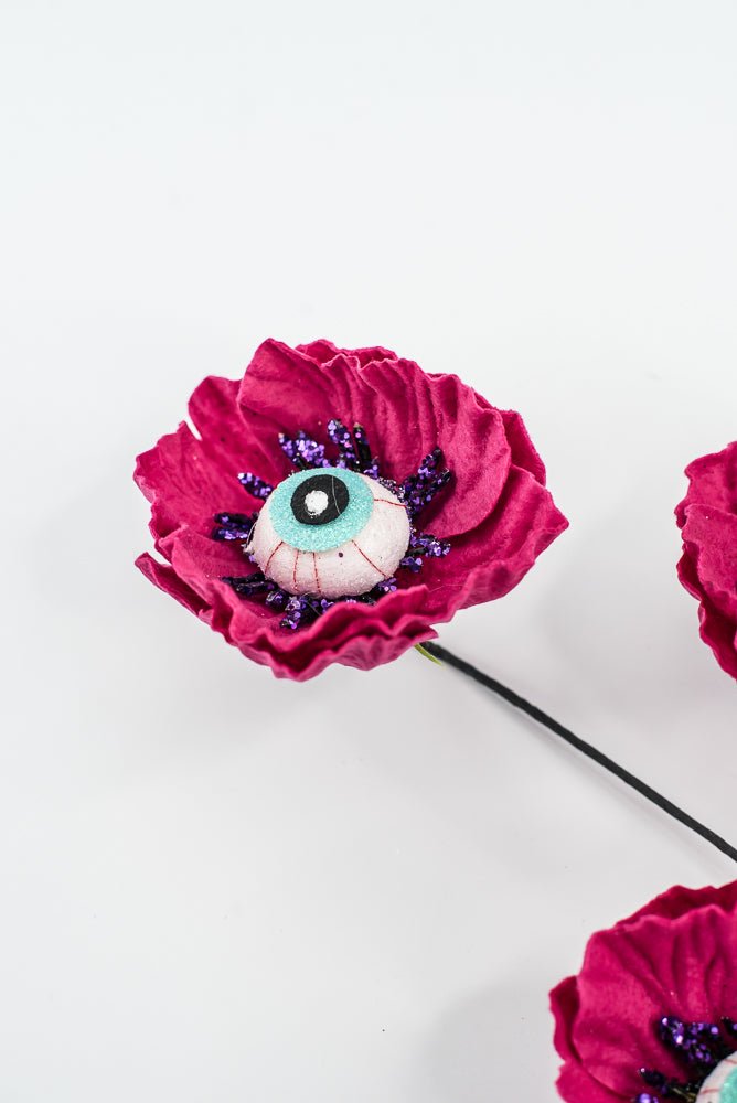 Maroon Eyeball Flower Spray - Greenery Market57241BT