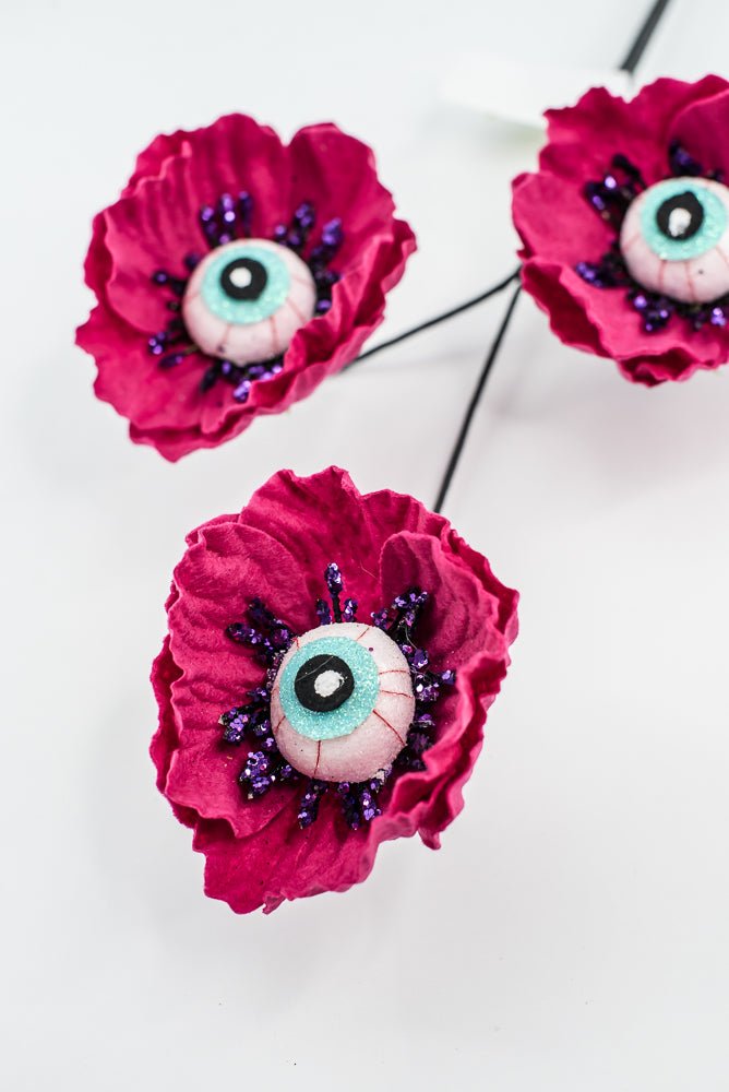 Maroon Eyeball Flower Spray - Greenery Market57241BT