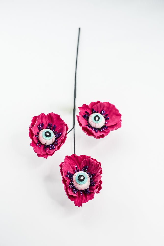 Maroon Eyeball Flower Spray - Greenery Market57241BT