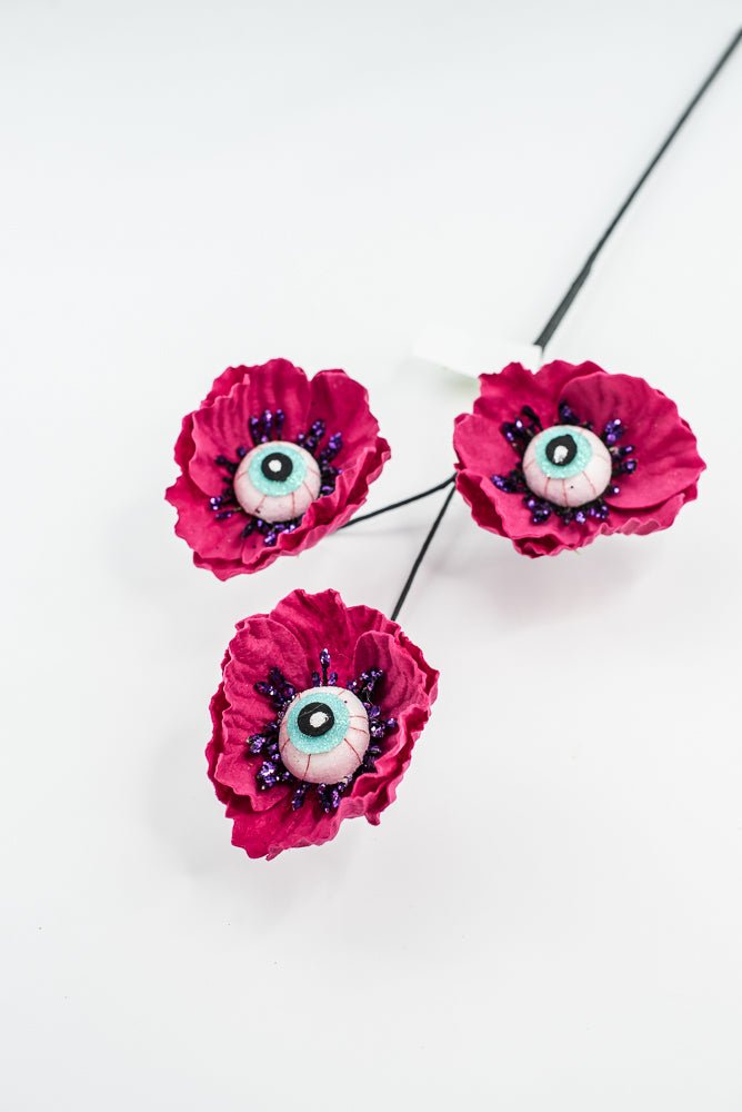 Maroon Eyeball Flower Spray - Greenery Market57241BT