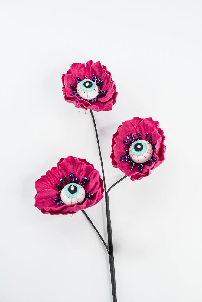 Maroon Eyeball Flower Spray - Greenery Market57241BT