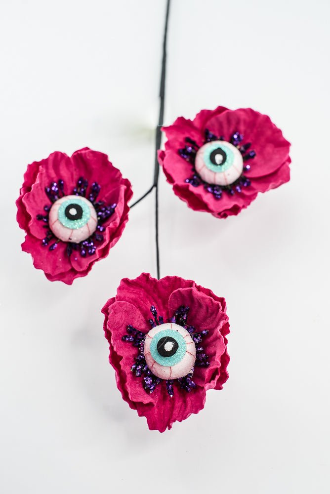 Maroon Eyeball Flower Spray - Greenery Market57241BT