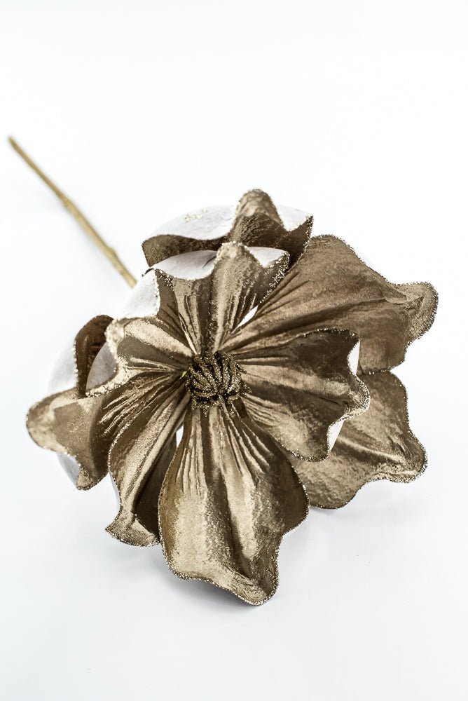 Matte Metallic Gold Magnolia Pick - Greenery Market86263GD