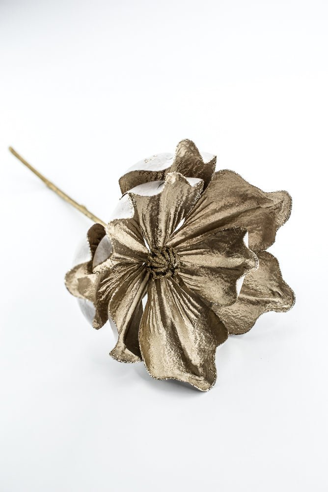 Matte Metallic Gold Magnolia Pick - Greenery Market86263GD