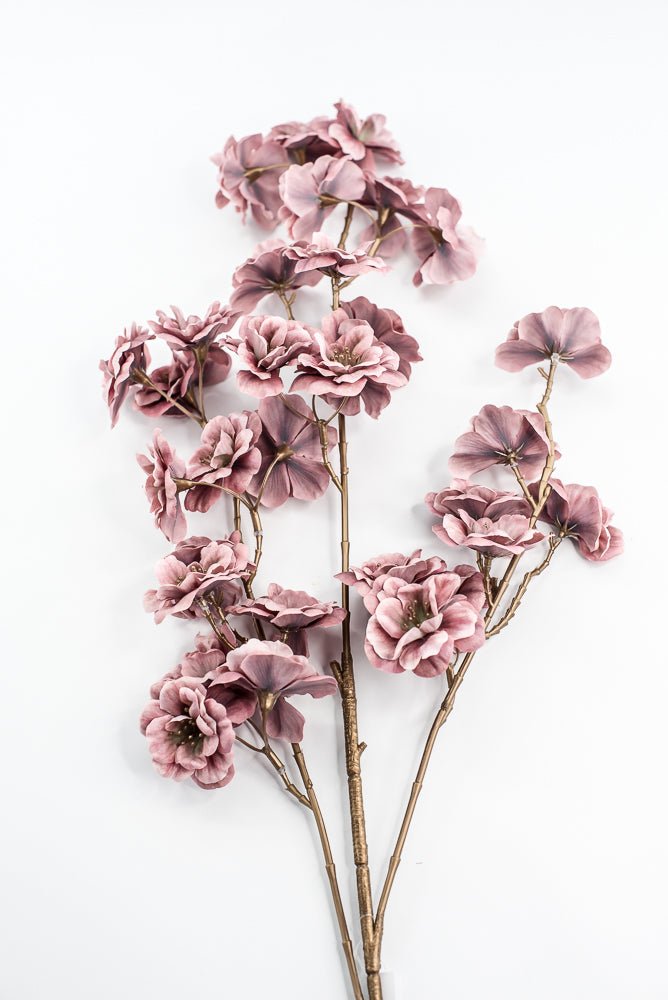 Mauve blossom artificial flower spray - Greenery MarketArtificial Flora85317 - MV