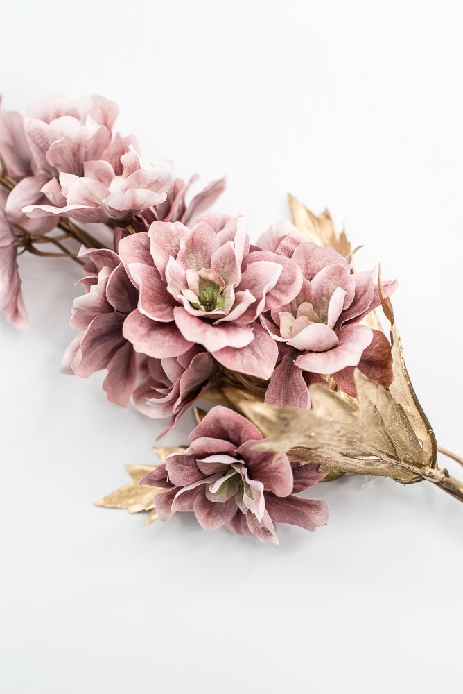 Mauve delphiniums artificial flower stem - Greenery MarketArtificial Flora85318 - MV