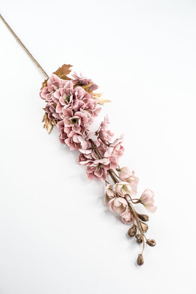 Mauve delphiniums artificial flower stem - Greenery MarketArtificial Flora85318 - MV