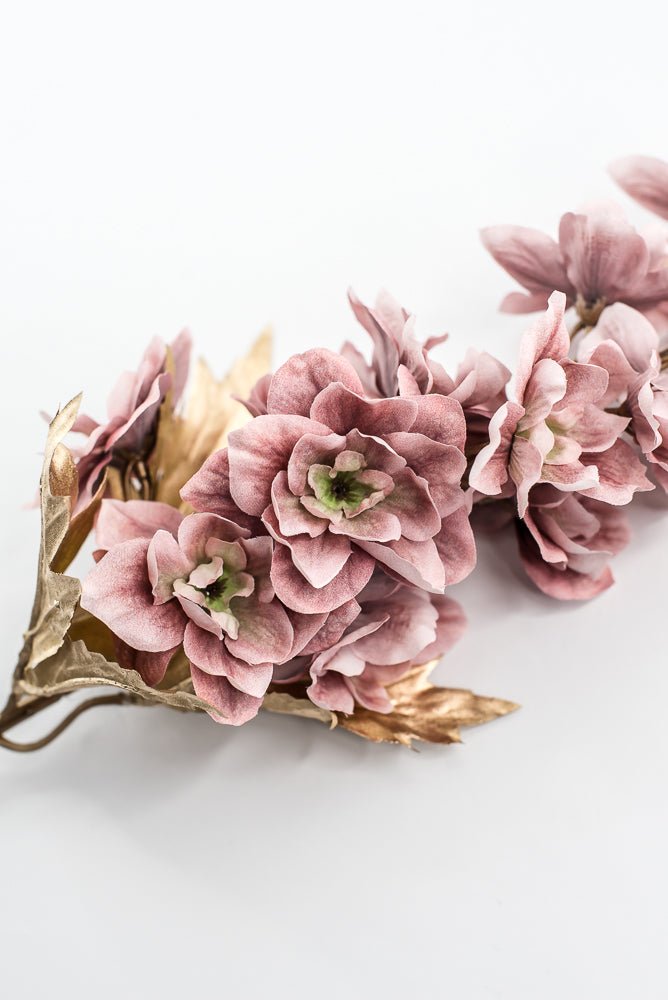 Mauve delphiniums artificial flower stem - Greenery MarketArtificial Flora85318 - MV