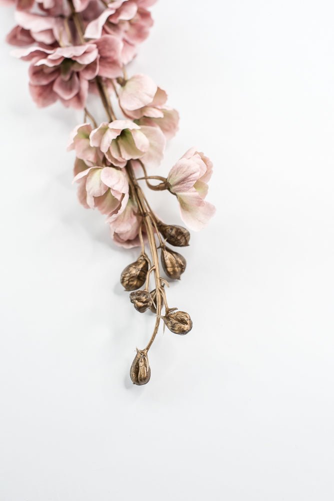 Mauve delphiniums artificial flower stem - Greenery MarketArtificial Flora85318 - MV