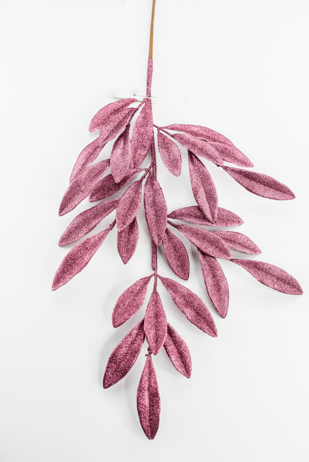 Mauve Glitter Laurel Leaves Spray - Greenery Market86483MV