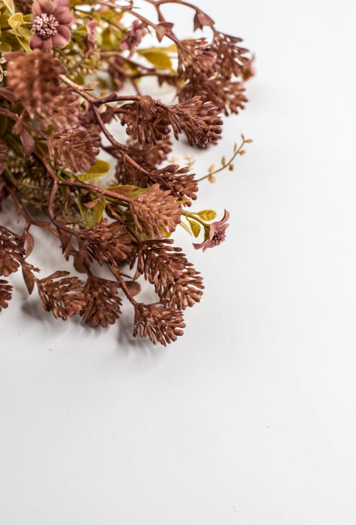 Mauve Mixed Flower And Leaf Ball - Greenery Market85336-MV