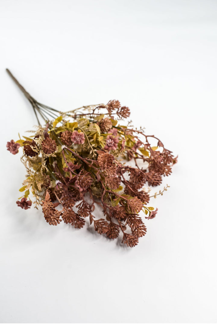 Mauve Mixed Flower And Leaf Ball - Greenery Market85336-MV