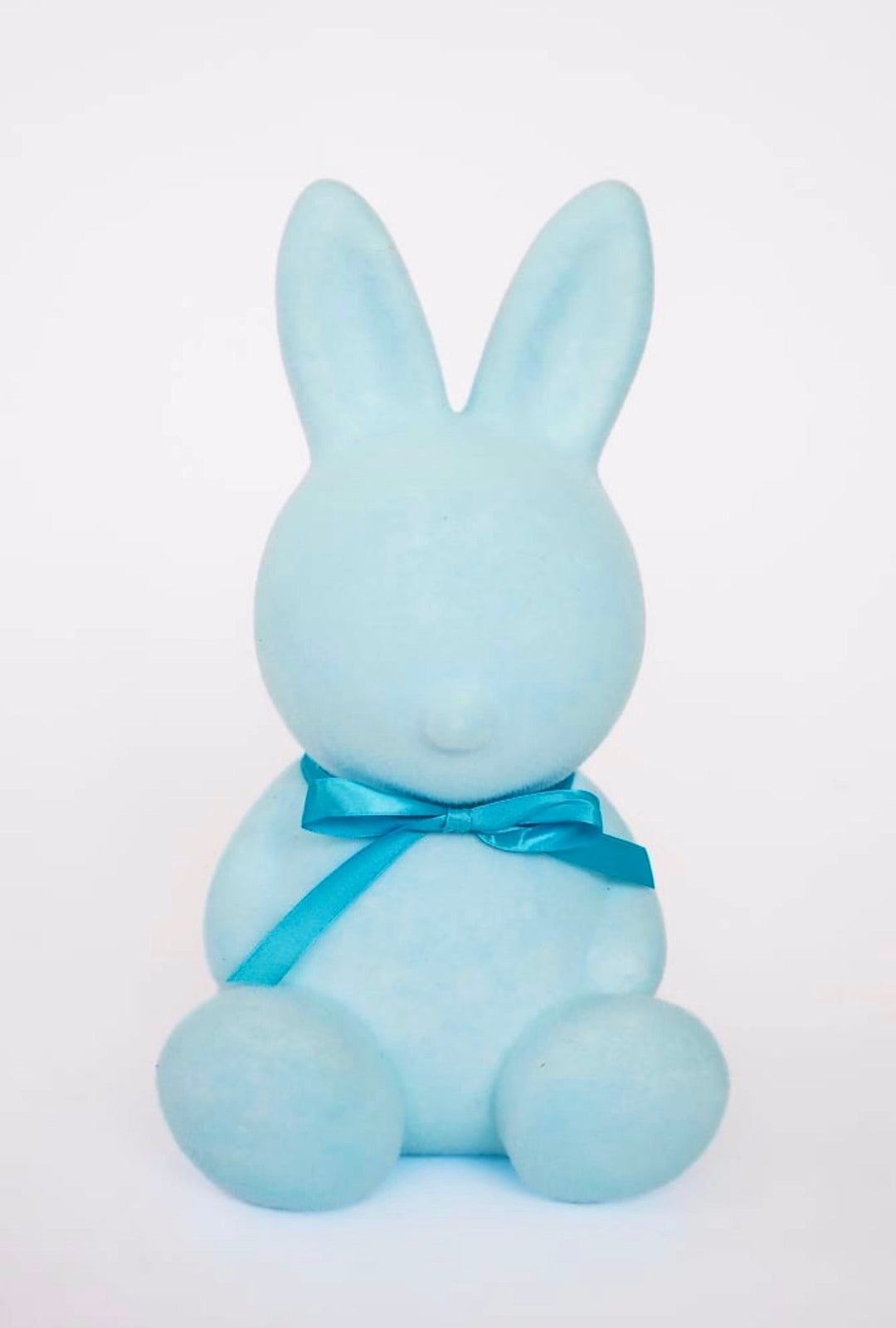 Medium Blue Flocked Bunny - 12" - Greenery Market63989BL