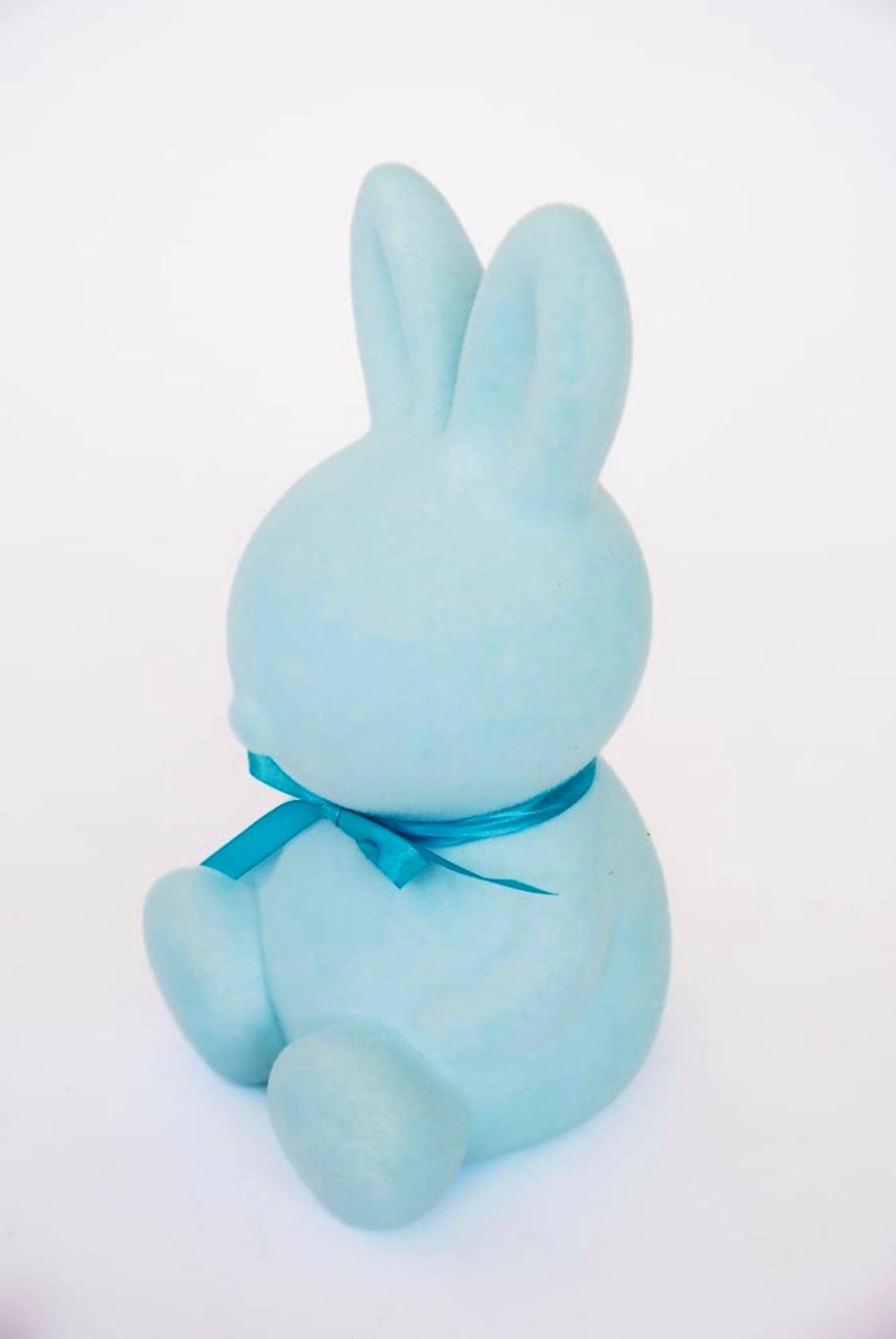Medium Blue Flocked Bunny - 12" - Greenery Market63989BL
