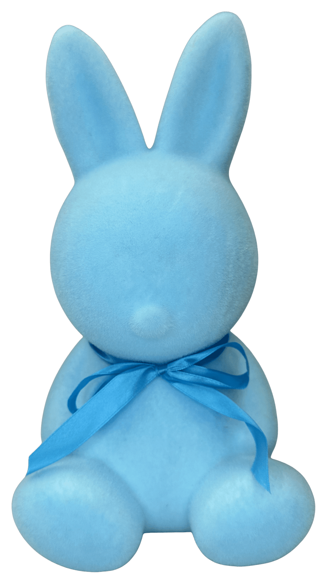 Medium Blue Flocked Bunny - 12" - Greenery Market63989BL