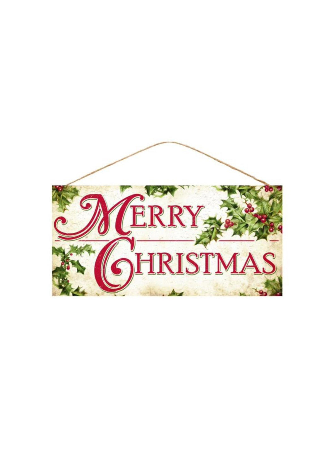 Merry Christmas, holly sign - Greenery MarketWinter and ChristmasAP8274