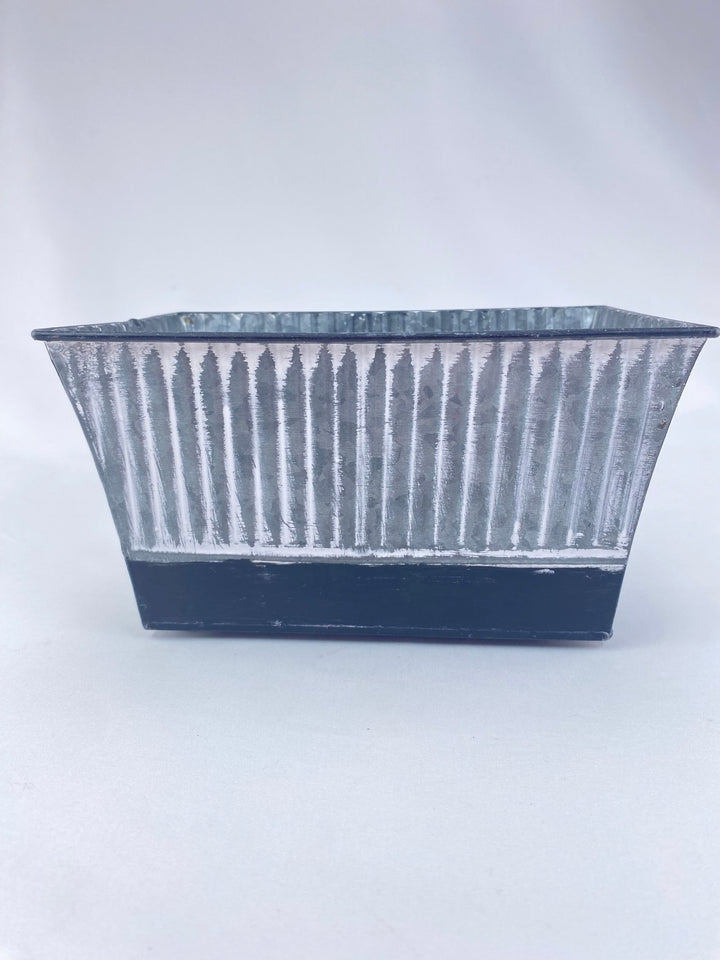 Metal And Black Rectangle Floral Container - Greenery Market151WB-S